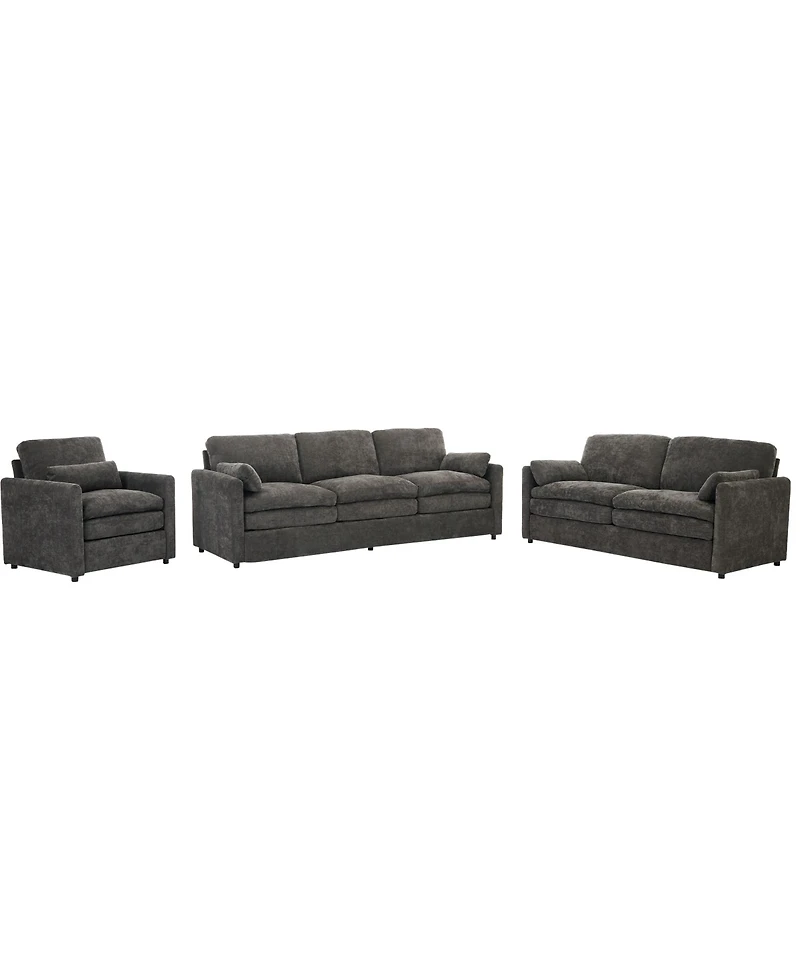 Streamdale Furniture Cozy Upholstered Cloud Sofa Set