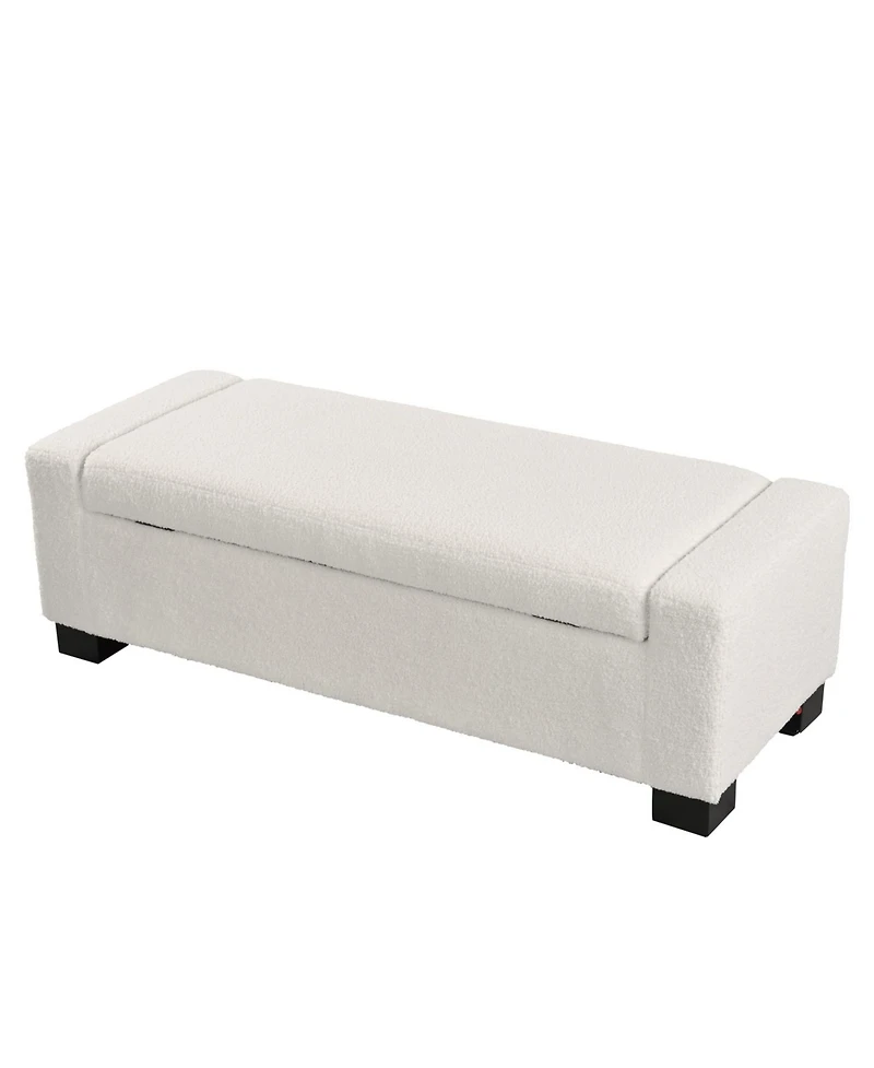 Streamdale Furniture 50" Rectangular Ottoman Bench with Hinged Lid & Storage