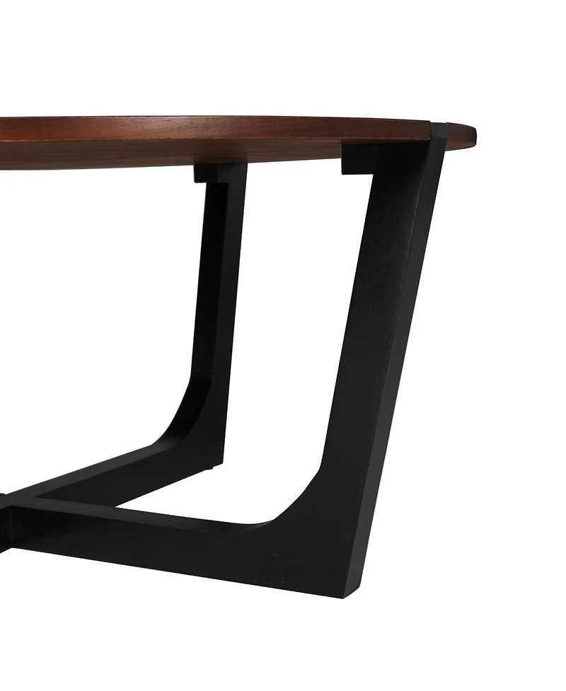 Streamdale Furniture Acacia Wood Coffee Table - 44" Round Modern Design