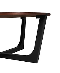 Streamdale Furniture Acacia Wood Coffee Table - 44" Round Modern Design