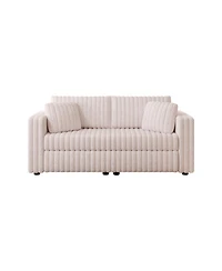 Streamdale Furniture 75.6" Light Pink Modular Sofa - Modern Plush & Comfortable
