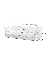 Streamdale Furniture Slipcovered 3-Seater Sofa