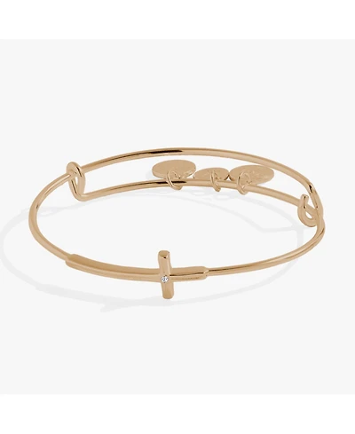 Cross Inline Bangle Bracelet