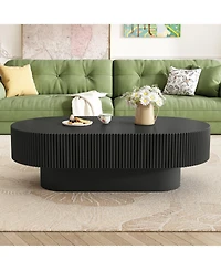 Streamdale Furniture Elegant Oval Coffee Table