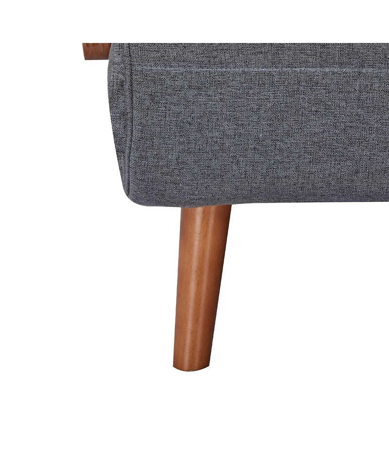 Streamdale Furniture Streamdale Foldable Linen Sofa Bed - Single, Adjustable Back, Space-Saving Sleeper