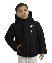 Nike Little Boys Outdoor Woven Hooded Colorblocked Jacket