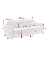 Streamdale Furniture Teddy Cotton Linen Sofa