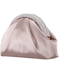 Nina Crystal Trim Magnetic Snap Frame Clutch