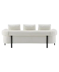Streamdale 78" Modern Beige Sofa Couch with 3 Pillows