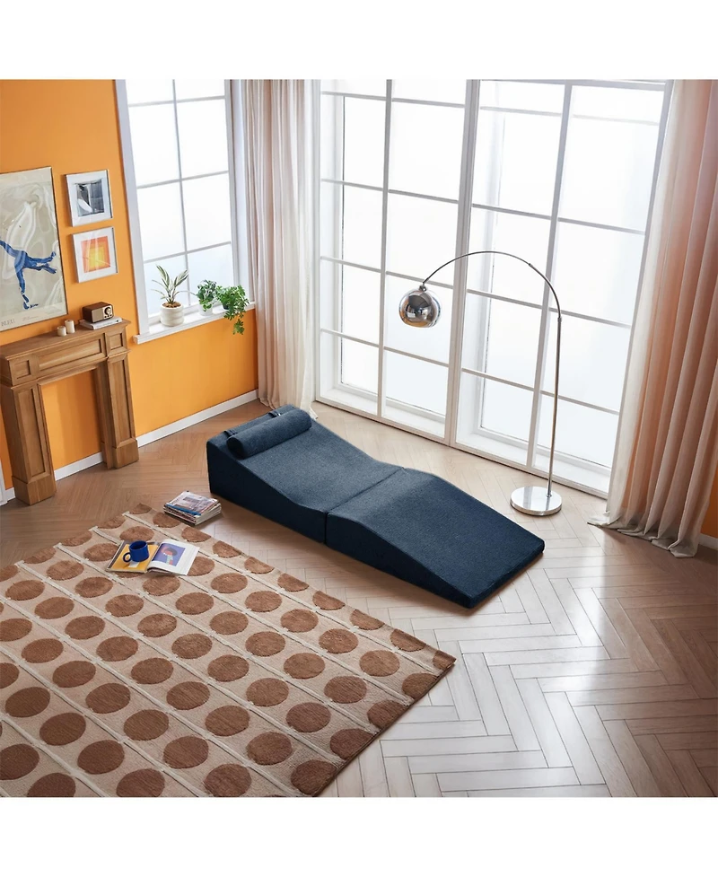 Streamdale Furniture Foldable Sponge Sofa Bed- Portable Lounger for Living Room And Bedroom