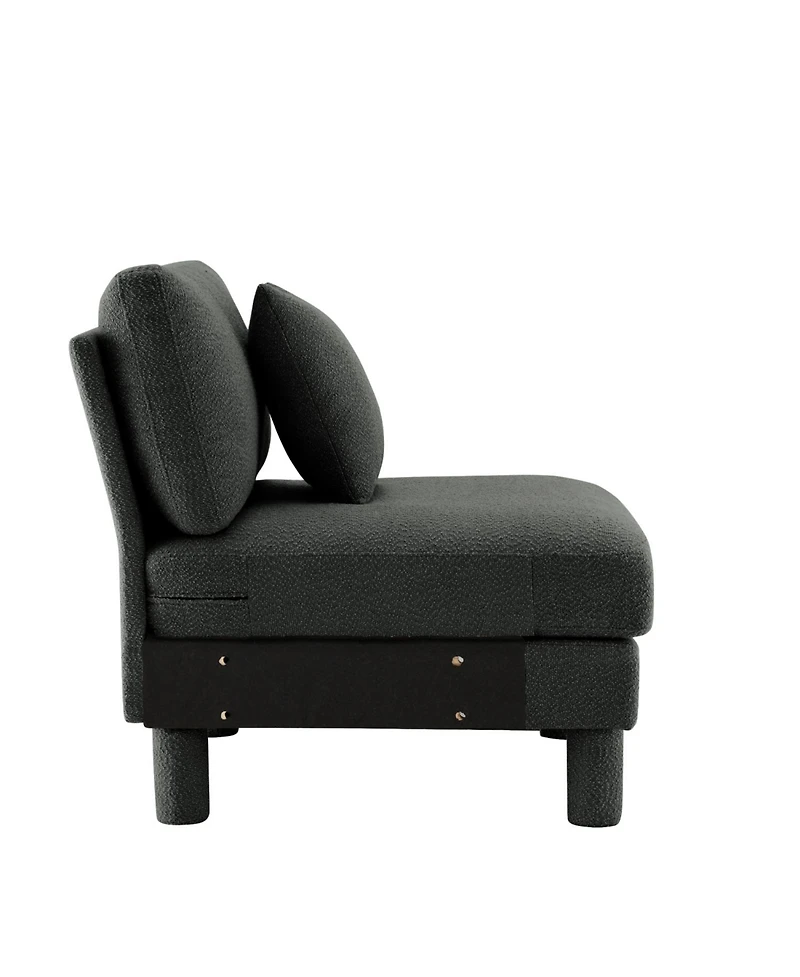 Streamdale Furniture Lucas Armless sofa W/Pillow Polyester