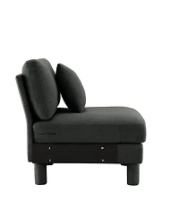 Streamdale Furniture Lucas Armless sofa W/Pillow Polyester