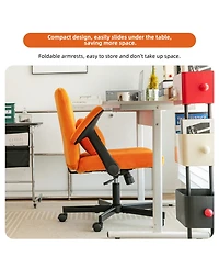 Streamdale Furniture Orange Velvet Criss Cross Office Chair