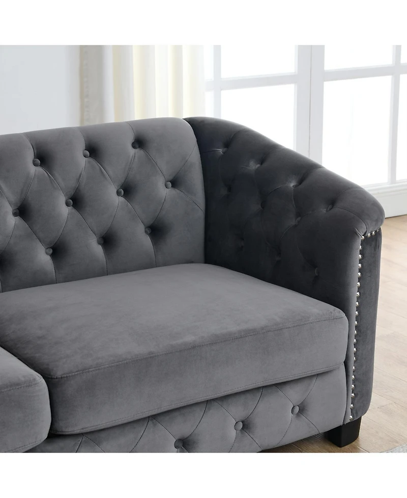 Streamdale 3-seater + 3-seater Combination sofa.Velvet Grey