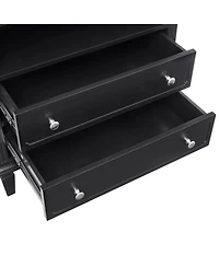 Streamdale Furniture Farmhouse Nightstand with Charging Station and Side Table