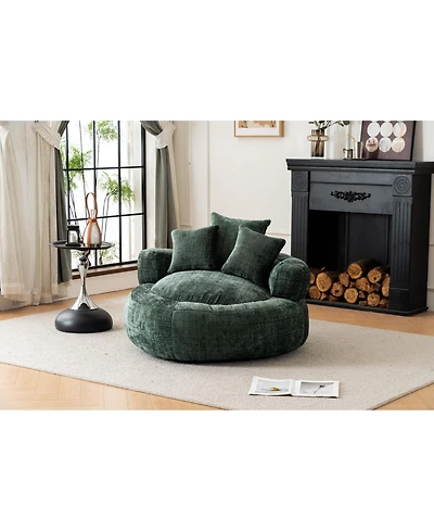 Streamdale Furniture + 1 Pc. + Chenille + Indoor/Outdoor + Bean Bag Chair