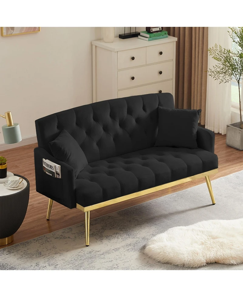Streamdale Furniture Black 2 Seater Sofa
