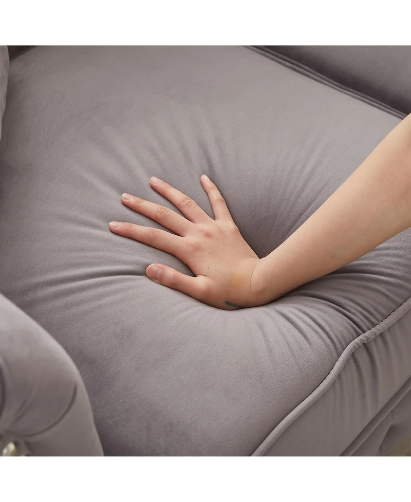 Streamdale Furniture Modern 6-Seat Sofa with Wood Frame & Cushions