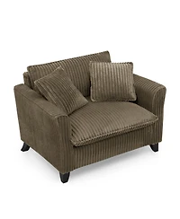 Streamdale Furniture Brown Corduroy Accent Chair