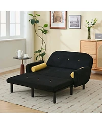 Streamdale Furniture Streamdale Corduroy Loveseat Sleeper Sofa with Storage & Usb