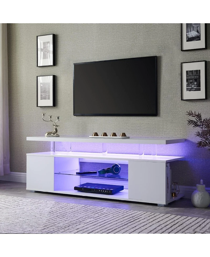 Streamdale Furniture Streamdale Tv Stand for 70 Inch Tv with Storage Cabinet