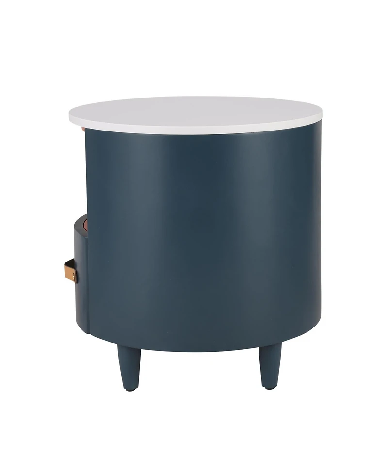 Streamdale Furniture + 1 Pc. Wood Drawer & Shelf Nightstand/End Table