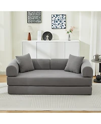 Streamdale Furniture Folding Sofa Bed 78.5" Convertible Couch with Pillows
