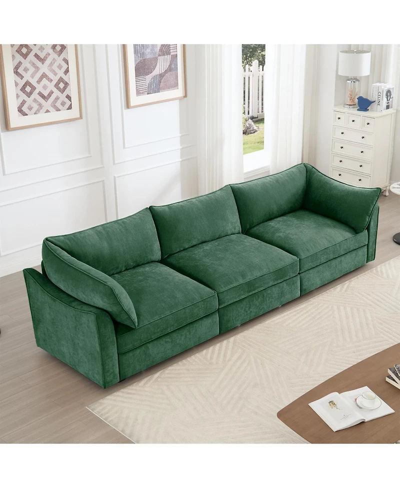 Streamdale Furniture 3 Seater Sofa with Storage Drawers