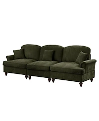 Streamdale Furniture Mid Century Green Chenille -Seater Sofa