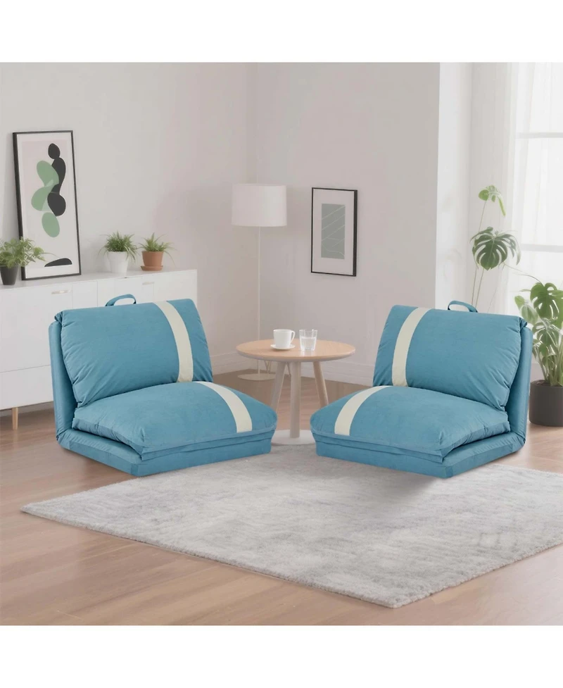 Streamdale Furniture Corduroy Floor Sofa Bed - Adjustable, Foldable, Space-Saving