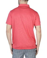 Slub Micro Pique Polo Shirt with Contrast Trim