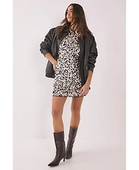 Nasty Gal Women's Hand Embellished Cap Sleeve Mini Dress