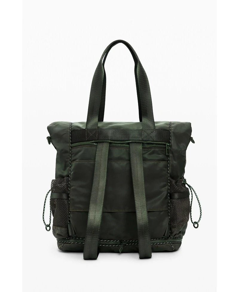 Desigual Women's Waxed nylon voyager backpack