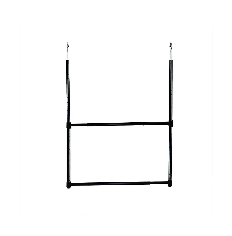 Oceanstar 2-Tier Portable Adjustable Closet Hanger Rod