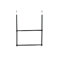 Oceanstar 2-Tier Portable Adjustable Closet Hanger Rod