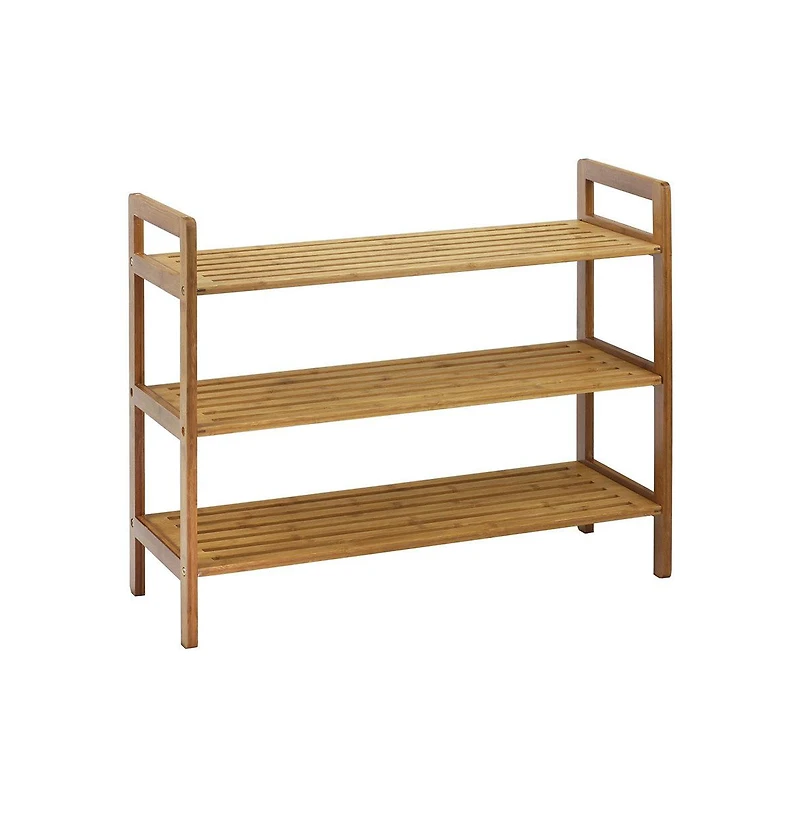 Oceanstar 3-Tier Bamboo Shoe Rack