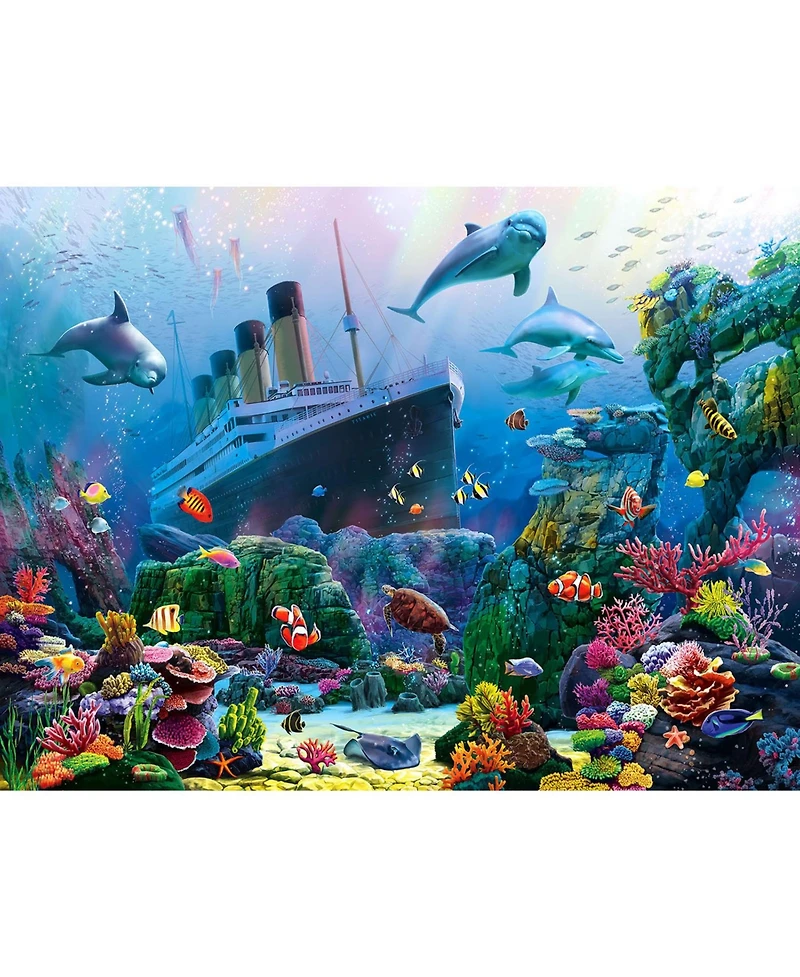 SunsOut Titanic on the Sea Bed 500 piece Jigsaw Puzzle for Adults