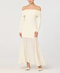 Astr the Label Women's Off-The-Shoulder Pull-On Dress