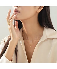 Bearfruit Jewelry 14k Gold Plated Marielle Mini Cross Necklace Holiday Gift Idea.