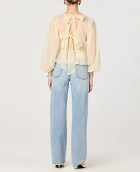 Astr the Label Women's Crewneck Long-Sleeve Top