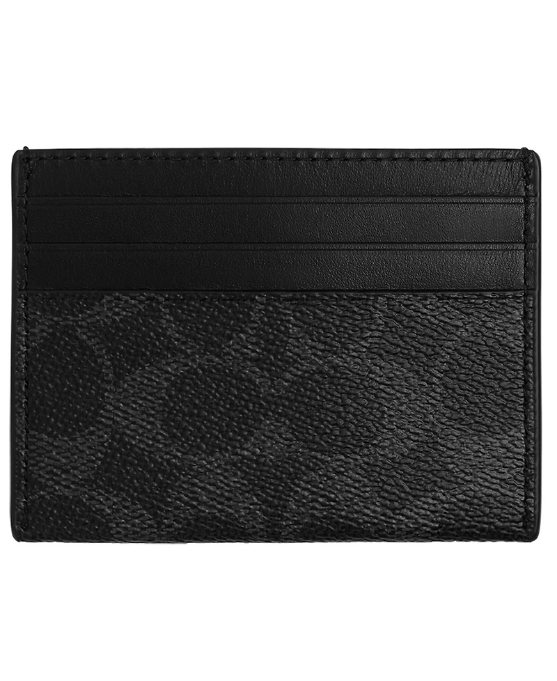 Coach Men's Signature Flat Card Case