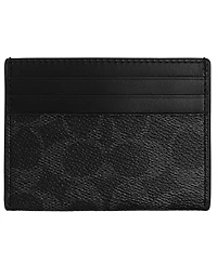 Coach Men's Signature Flat Card Case