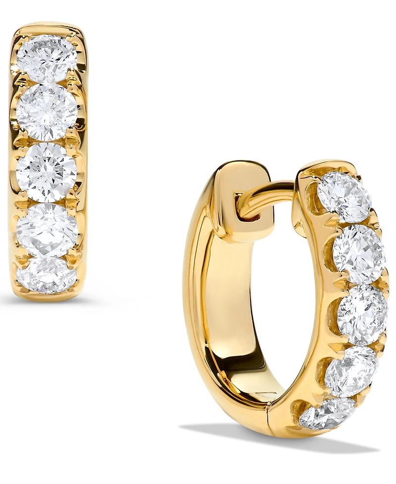 Macy's Diamond Earrings (1 ct. t.w.) in 14k Yellow Gold (Also Available in 14k White Gold)