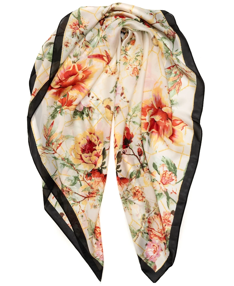 Vince Camuto Botanical Floral Square Scarf