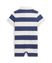 Polo Ralph Lauren Baby Boys' Striped Rugby Collar Shortall