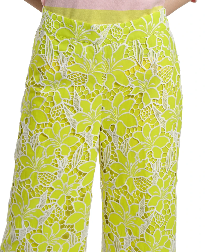 Isaac Mizrahi Women's High-Rise Straight Leg Pants