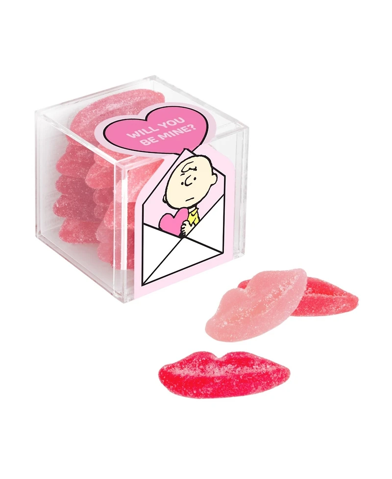 Sugarfina Valentine's Day Charlie Brown Sugar Lips Candy Cube Kit, 3 Pieces