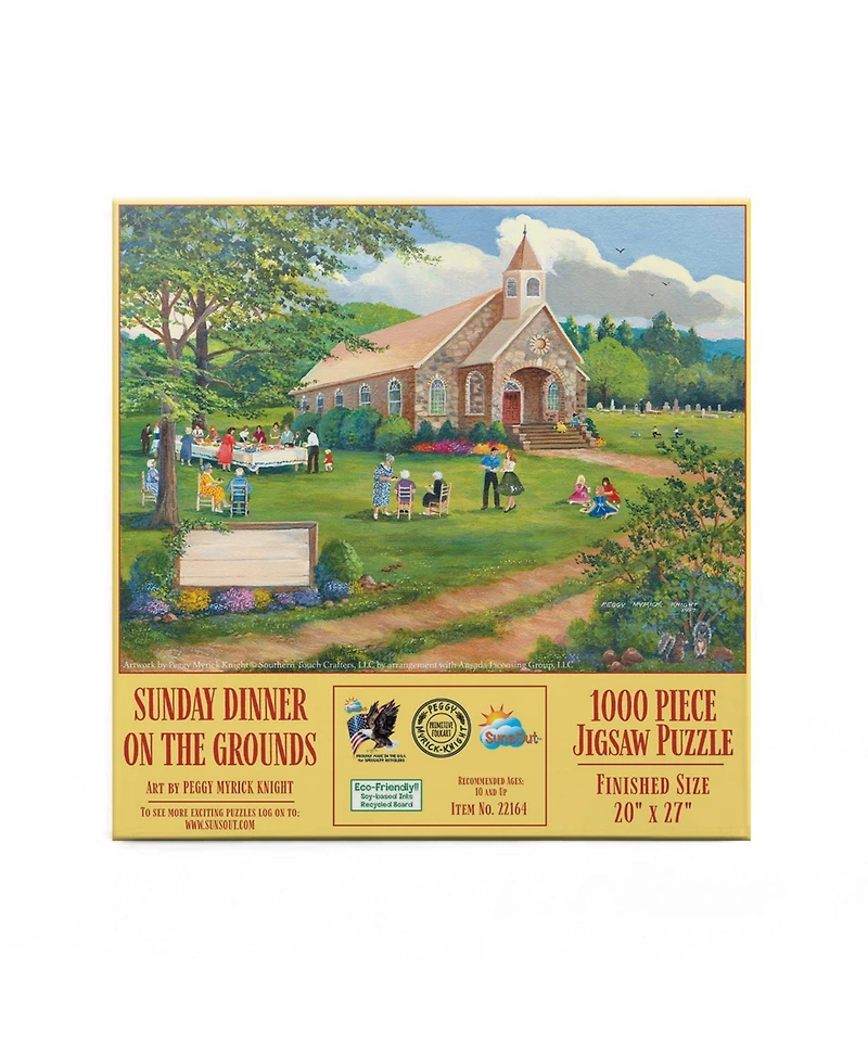 SunsOut Sunday Dinner on the Grounds 1000 piece Jigsaw Puzzle for Adults