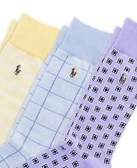 Polo Ralph Lauren Men's Foulard Slack Crew Socks, 3-Pack