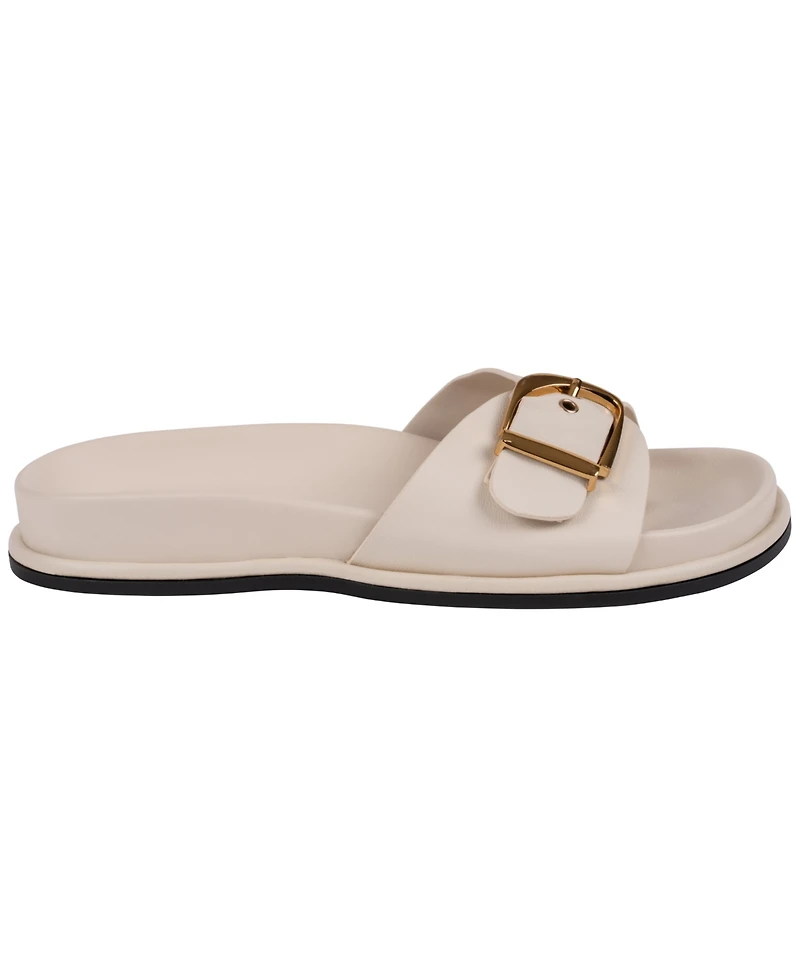 Gc Shoes Women's Buckle Detail Slip-On Sandals